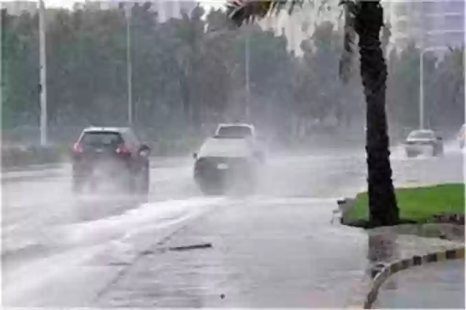 أمطار غزيرة على المملكة العربية السعودية 