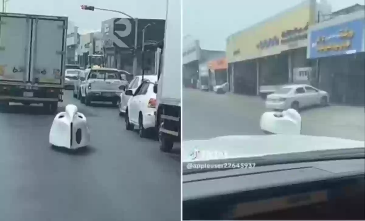 مواطن سعودي يقود سيارة ليجد أمامه ما لم يتوقعه
